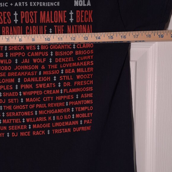 Voodoo Fest 2019 USED Shirt (S, New Orleans, Guns N' Roses, Post Malone, Beck) - Picture 5 of 7